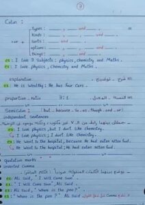 4 ورقاتلكل طلاب تالتة ثانوي..علامات الترقيم punctuation بطريقة سهلة وجميلة ...ربنا يوفقكم